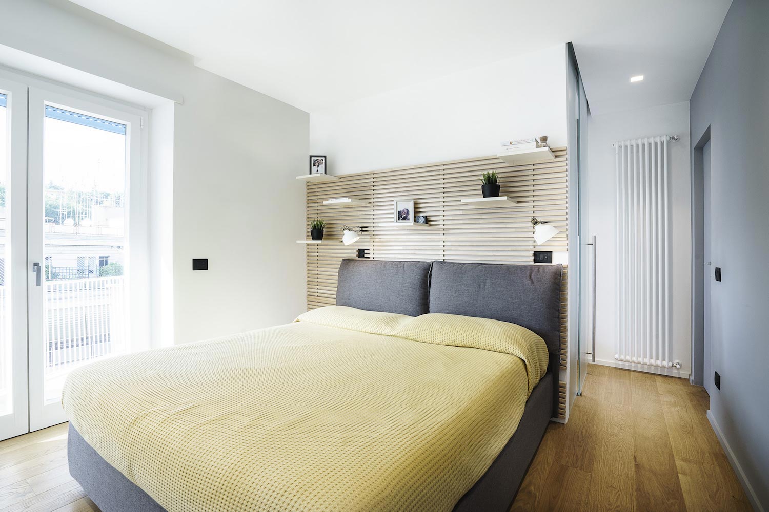 Kitchen is separated through a glazed system divided by a regular square mesh grille and with a very industrial aspect   CAANdesign  Architecture and home design blog-16