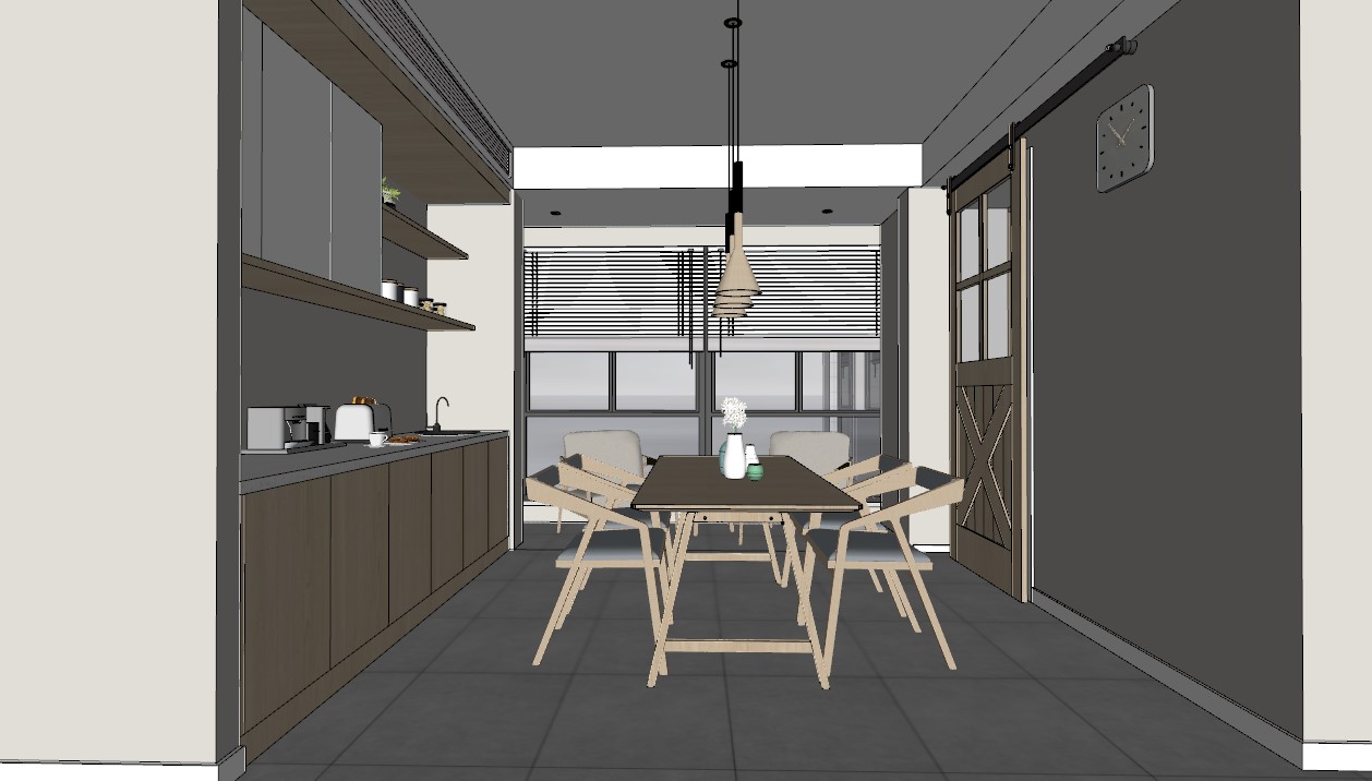 免费的SketchUp客厅模型-4