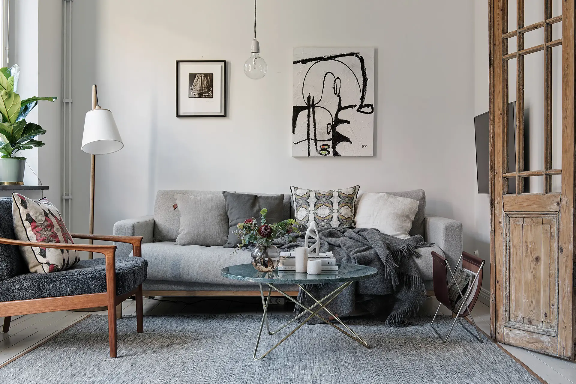 瑞典公寓 | 旧木门的魅力-9