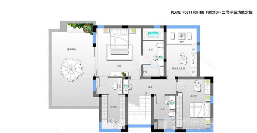 复地朗香现代极简别墅装修 | 黑白灰的优雅空间-19