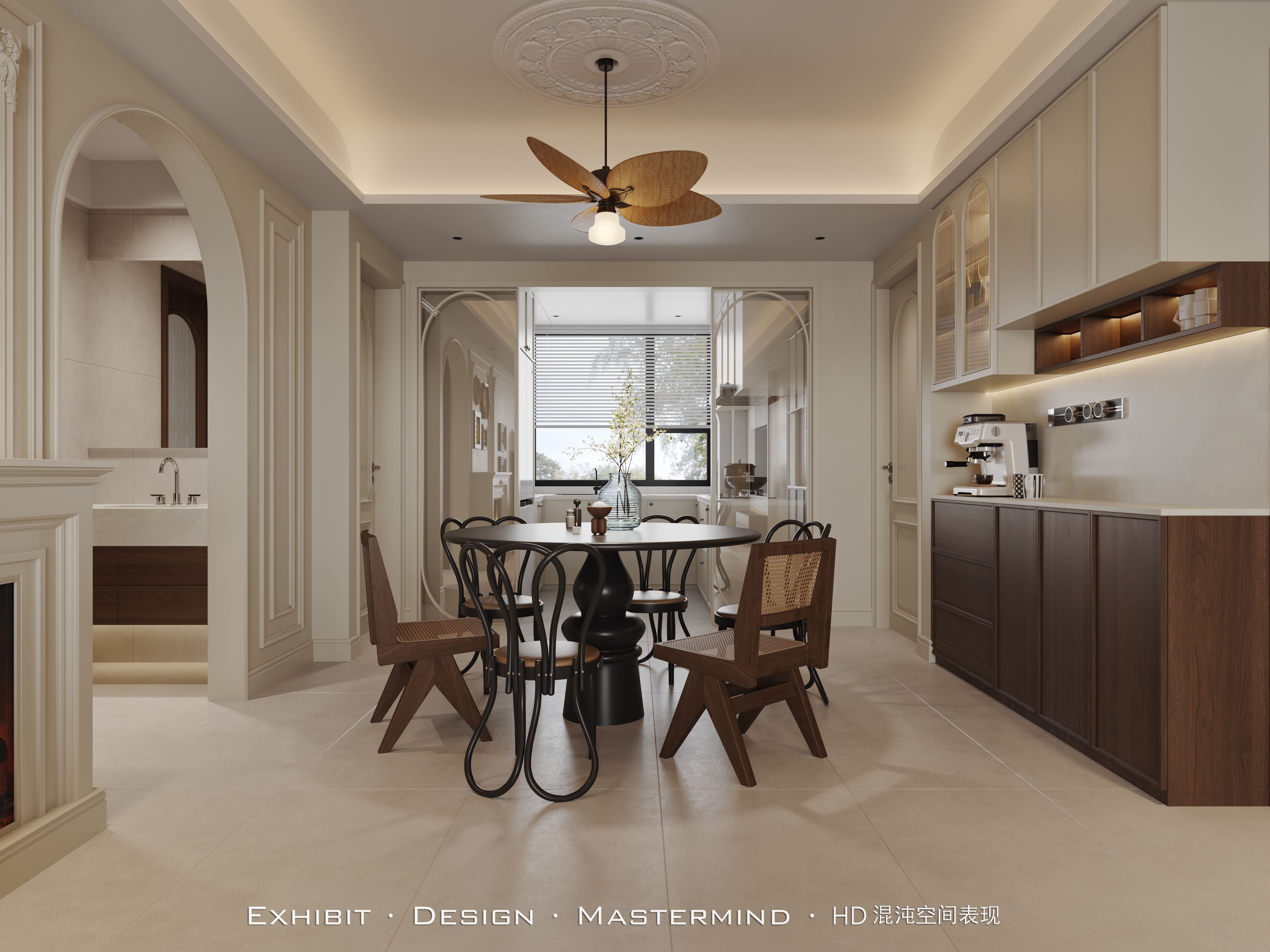 法式中古风 客餐厅 X 混沌空间表现-5