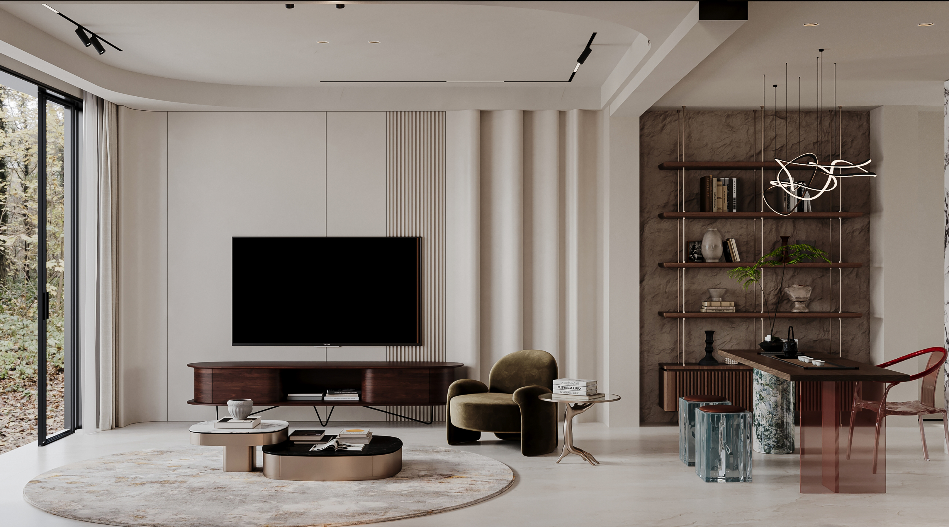 奶油轻奢效果图制作-1