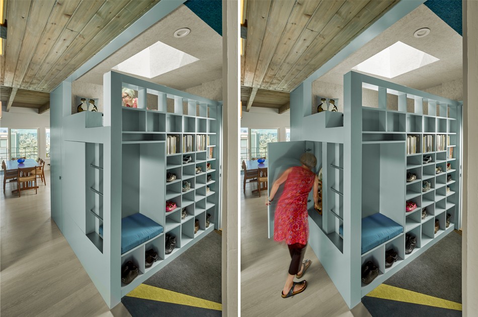 旧金山现代 Box 盒子收纳储藏四居室微型公寓-8