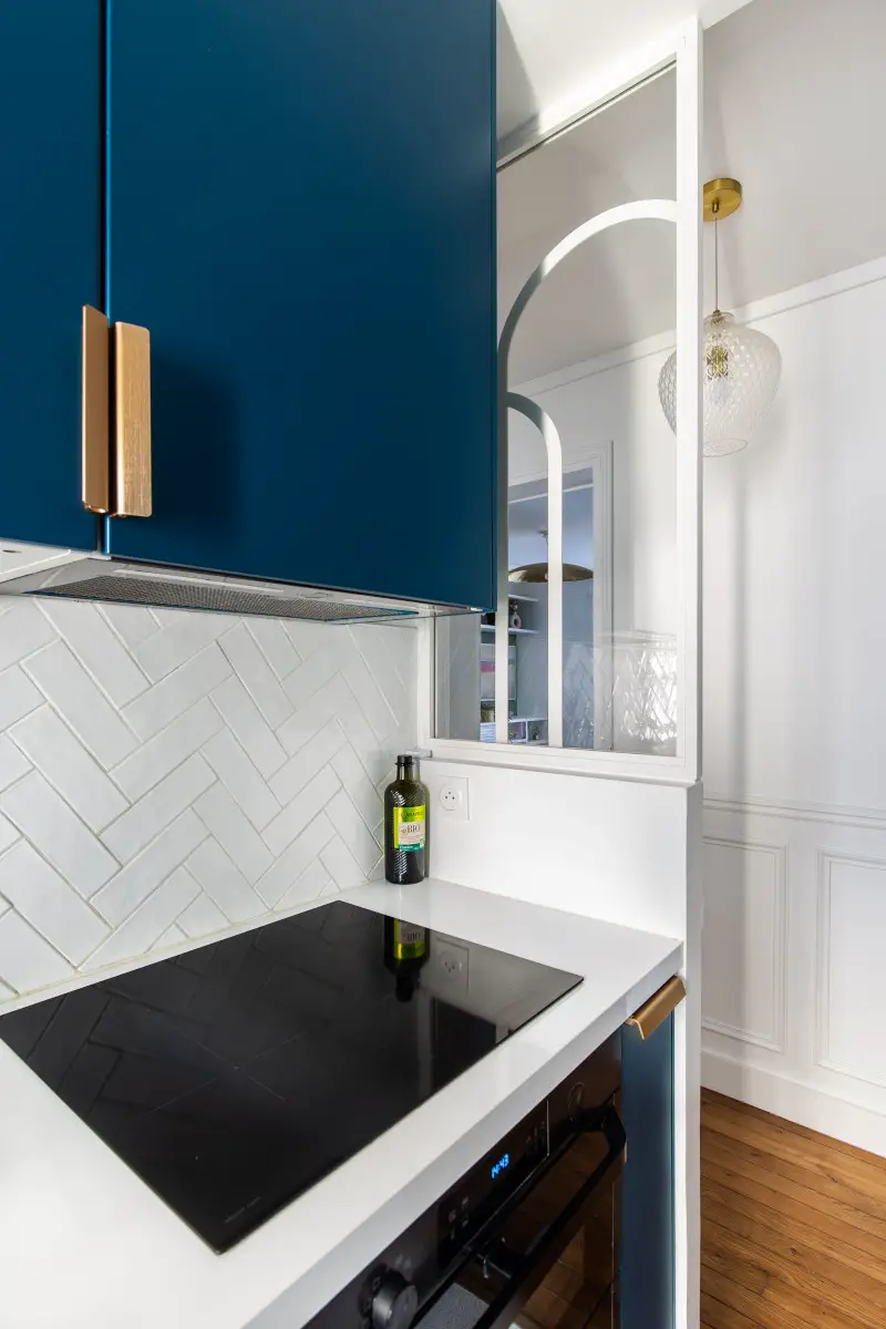 巴黎 18 区 55m2 公寓 | 艺术装饰风格与现代生活的完美结合-6