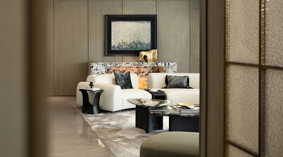 广州长隆越秀瑞麓府样板房建面约253,205m²户型丨中国广州丨硬装矩阵纵横,软装矩阵鸣翠-3