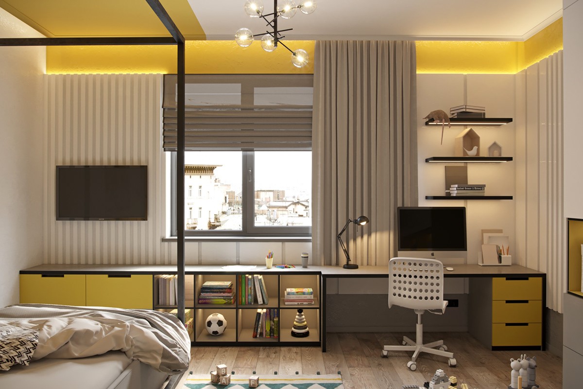 300平方米--浅色系空间设计-15