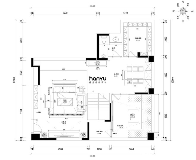 贵阳恒大中央公园527㎡复式装修案例丨中国贵阳-12