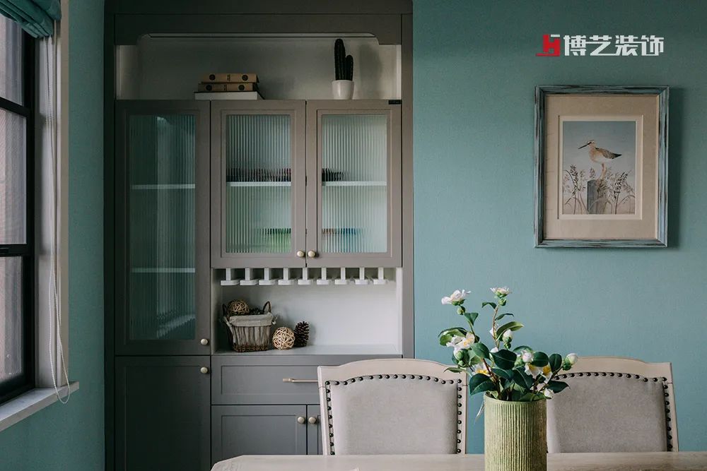 蓝调婚房 | 美式风格中的蓝粉浪漫-13