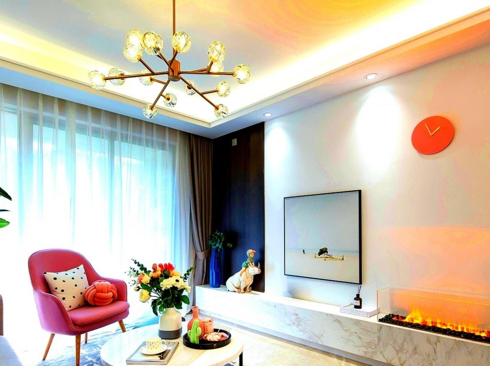 湖南湖北酒店别墅客栈装修 伏羲雾化壁炉篝火-14