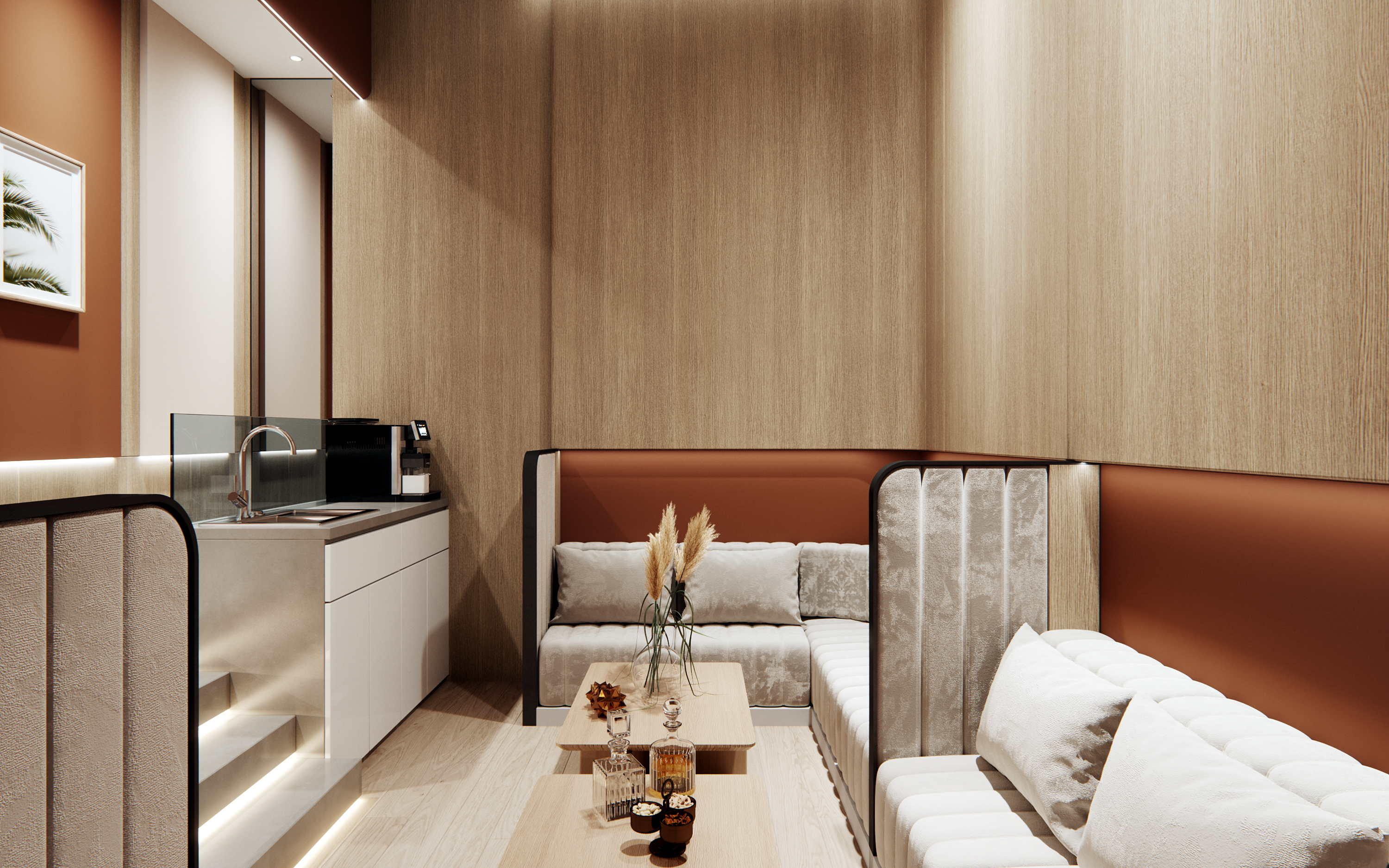 现代简约风瑜伽馆设计丨鸿烨表现-3