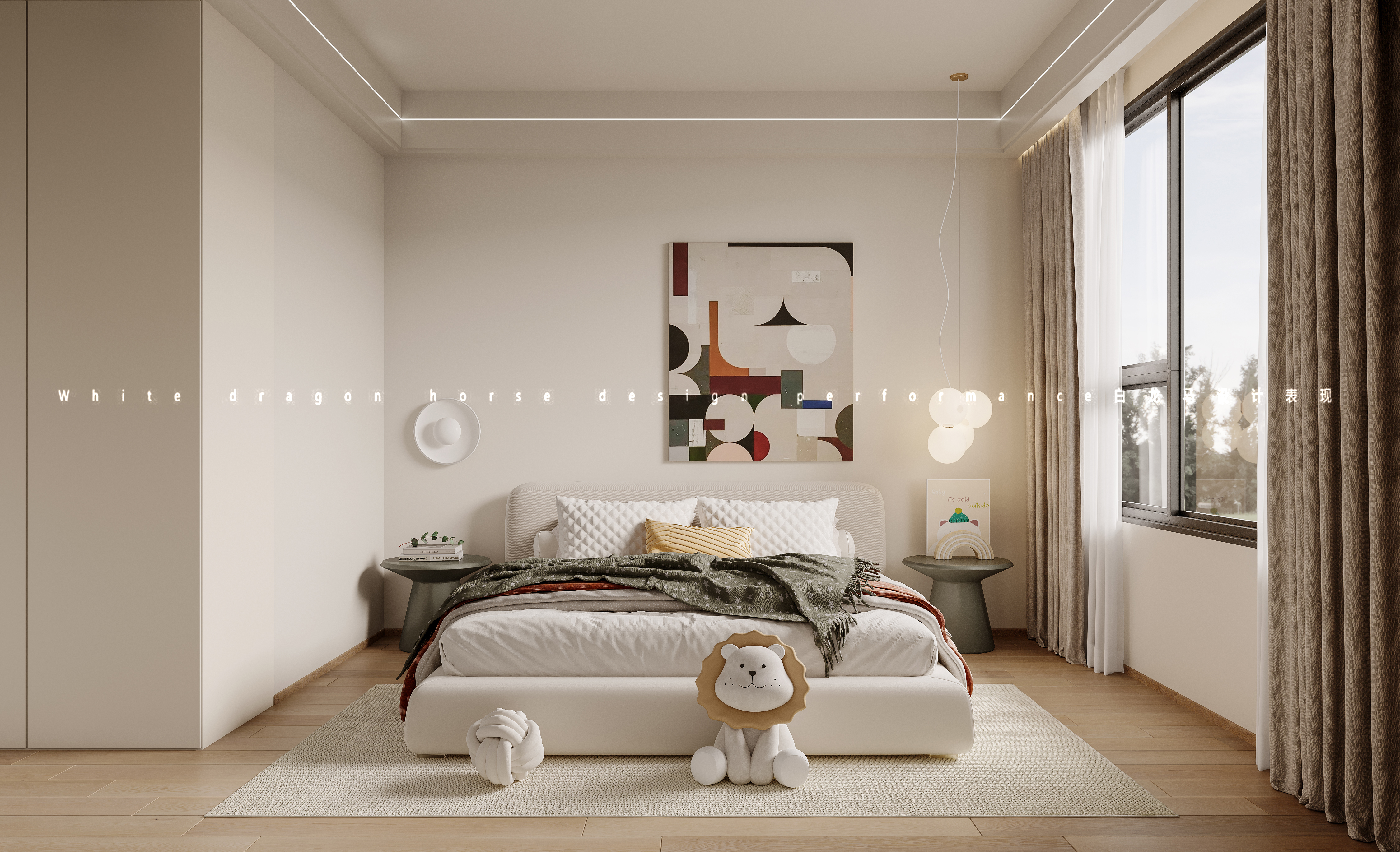 现代客餐厅·白龙马效果图-3