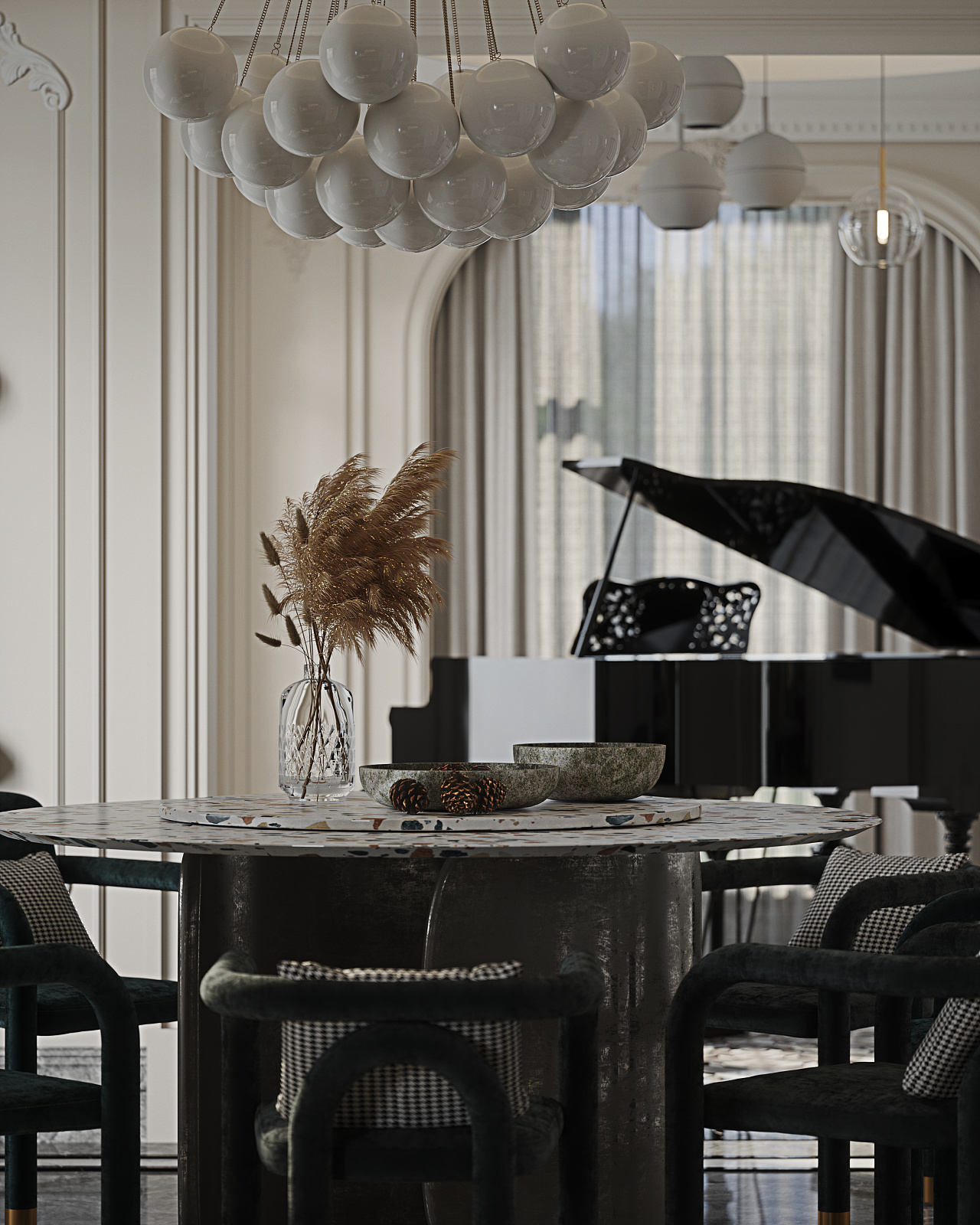 现代法式温柔宅邸-7