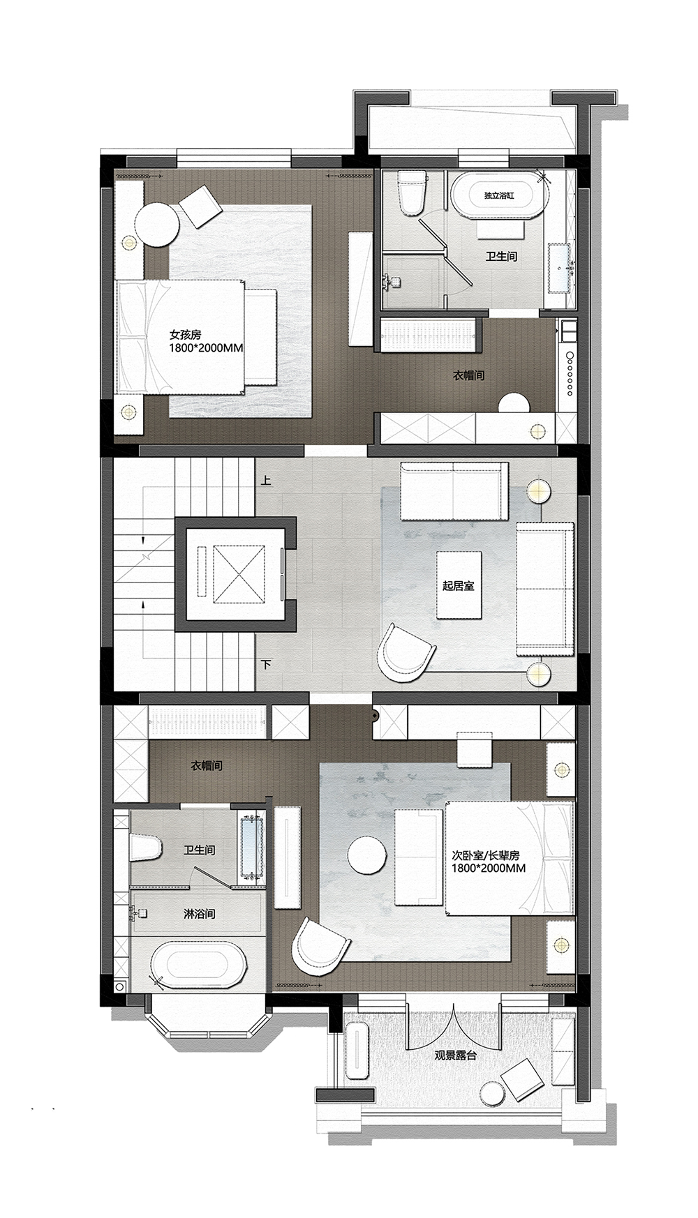 353㎡简奢豪宅丨岳蒙设计-64