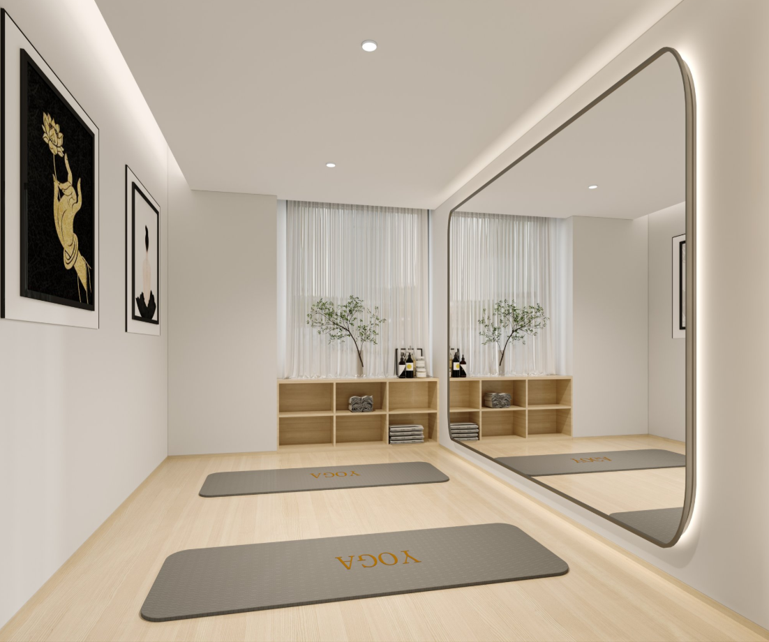 一间心灵回溯的能量场，瑜伽室-2