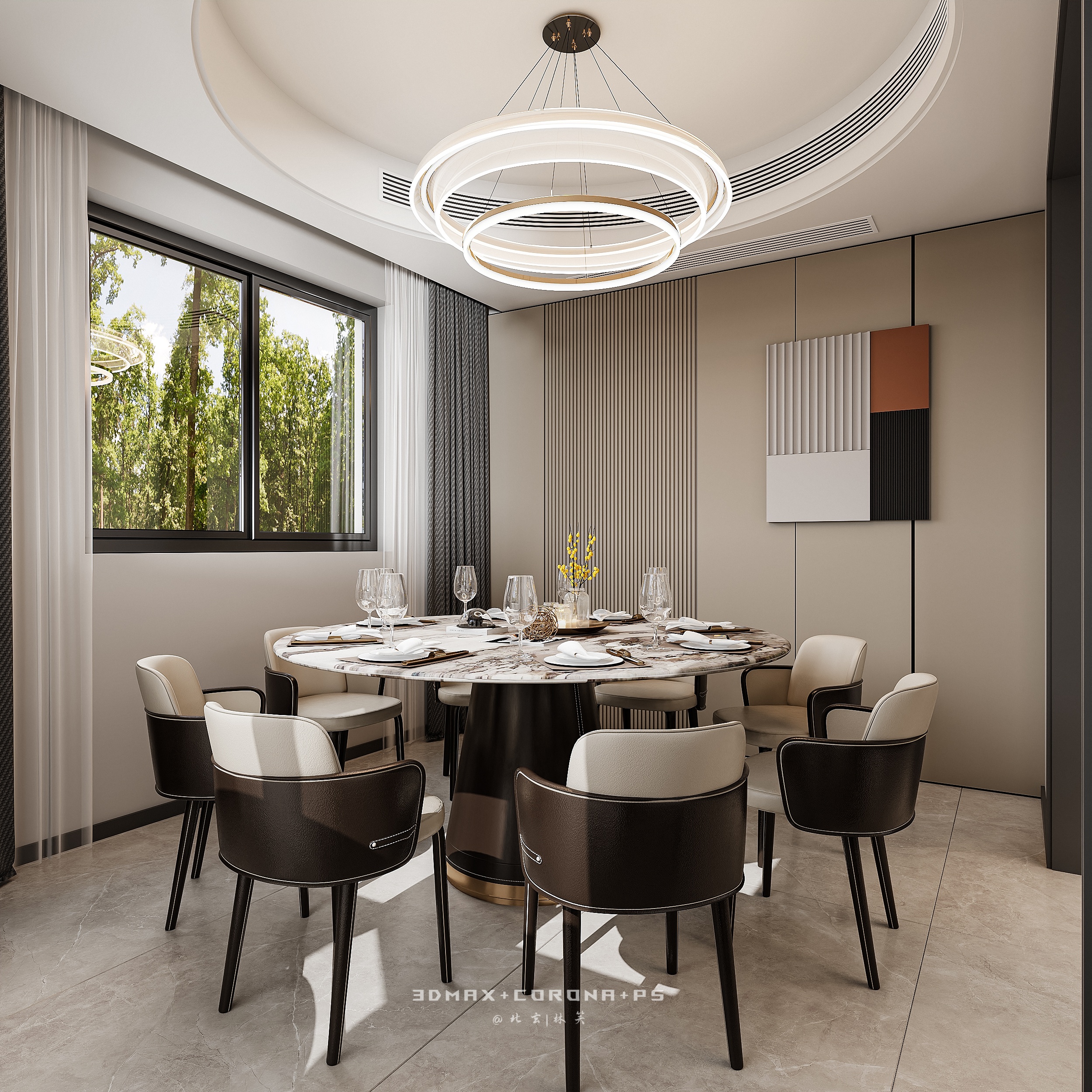 以简驭繁，勾勒现代墅居的高级质感-11