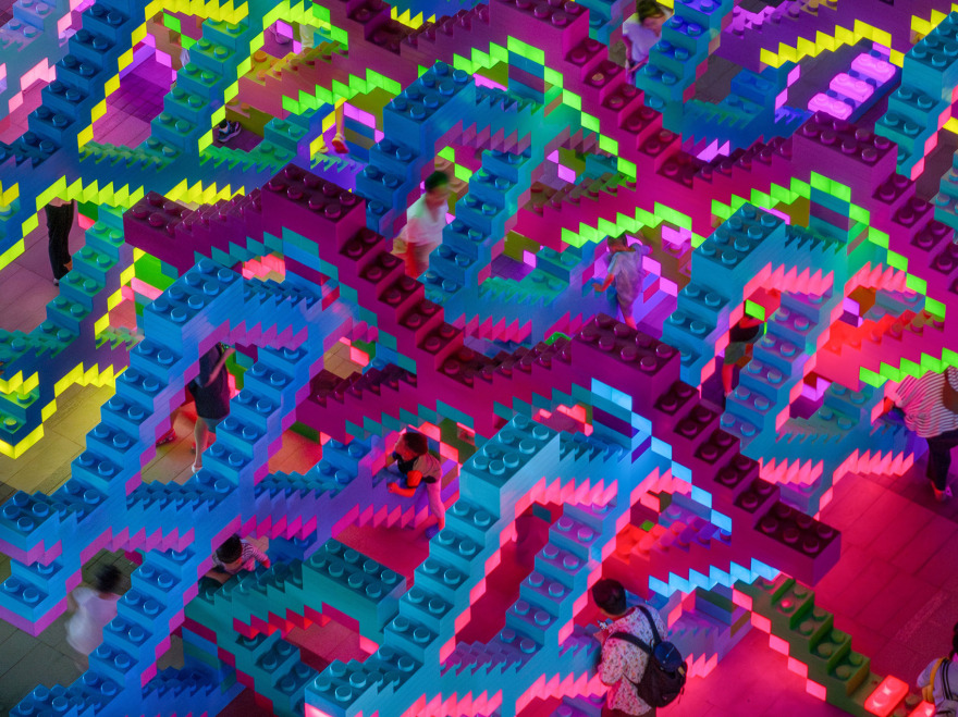 乐高® “世界玩乐节” – 《织光乐园》公共艺术装置丨中国上海丨大星吉子-52