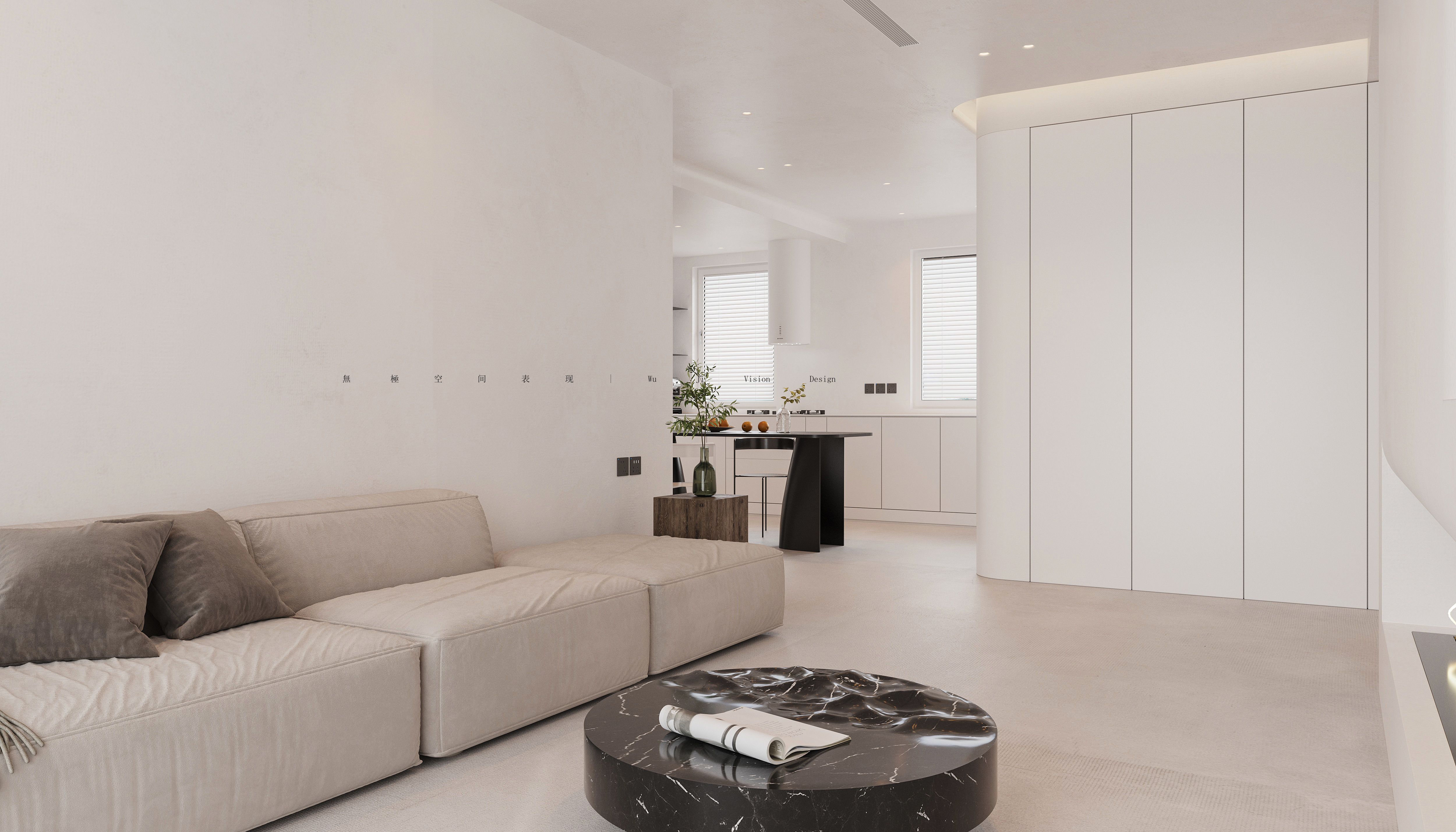 知名设计师打造现代简约公寓，玻璃隔断诠释空间魅力-4