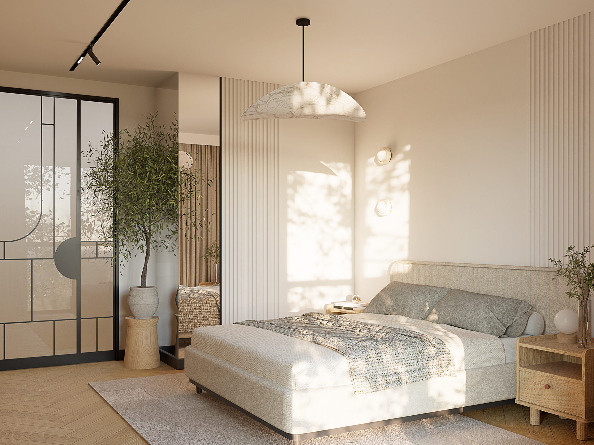 Modern, warm oasis.-10