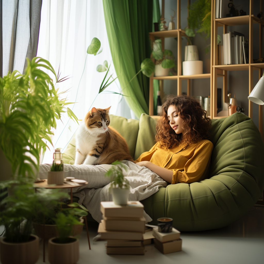 黄绿搭配空间-6