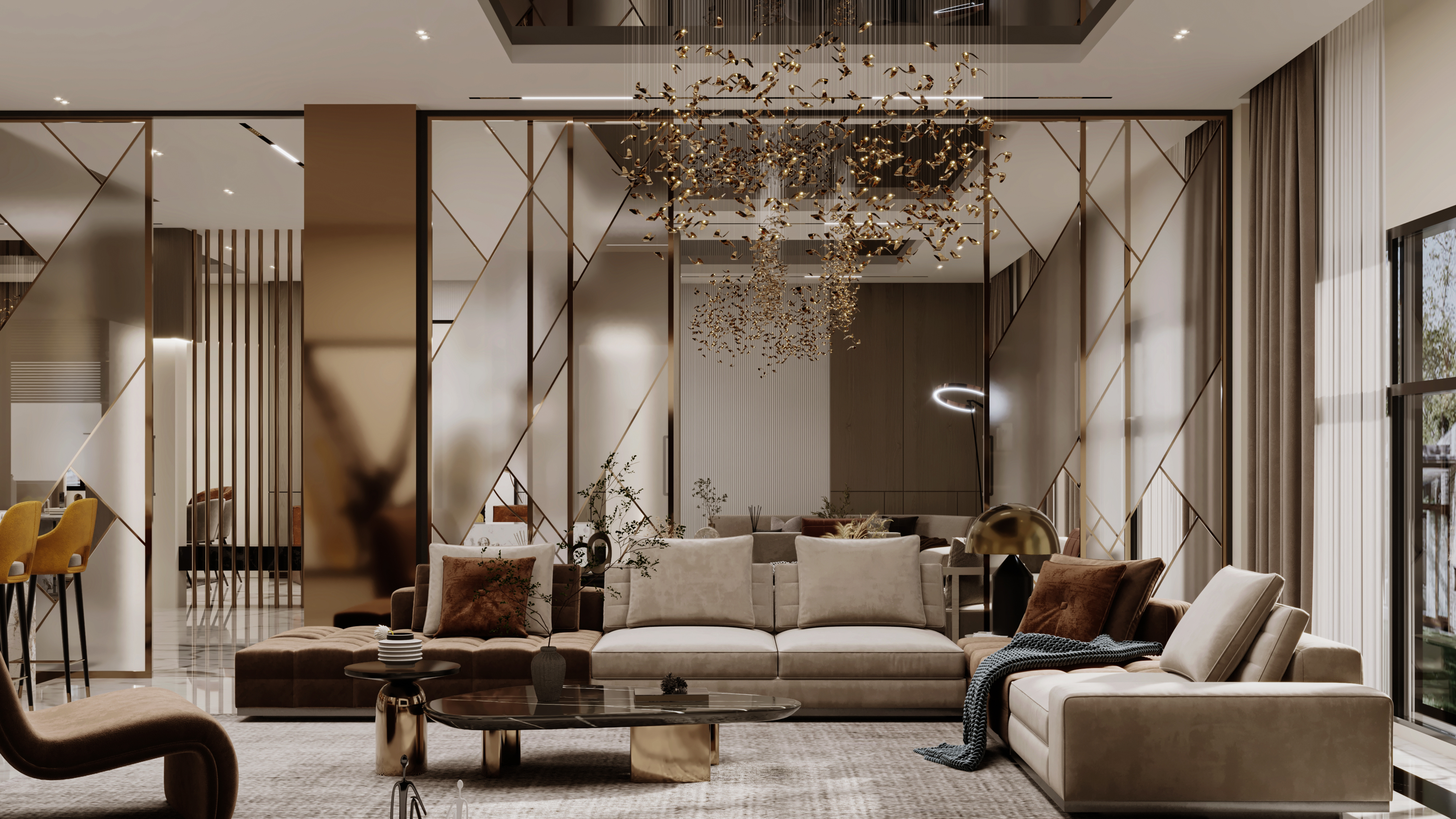 VILLA MODERN RECEPTION（现代别墅）丨埃及开罗丨AHMED FIKRY DESIGNS-9