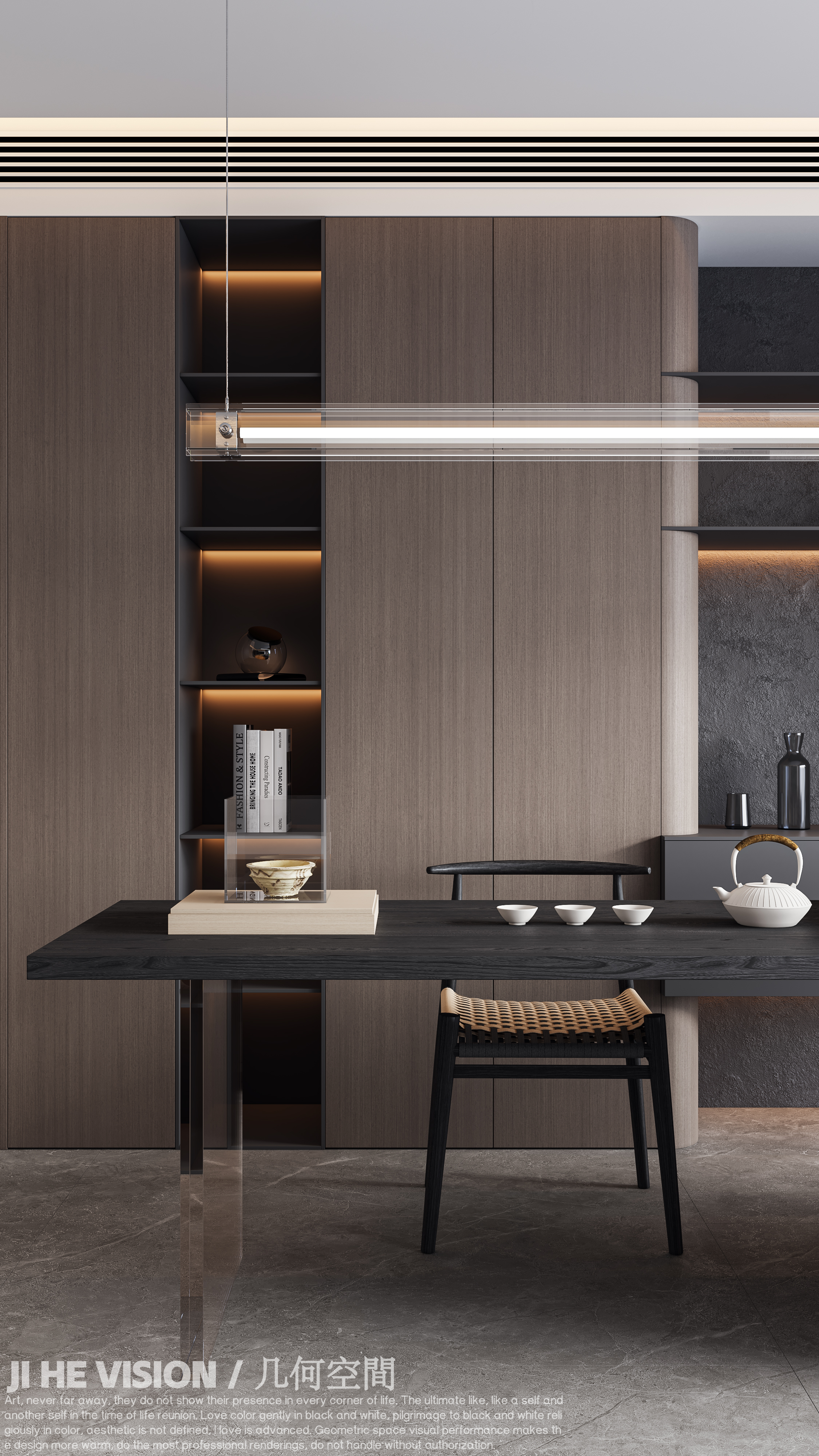 几何空间视觉表现 | 远大印澜山意式轻奢空间-17