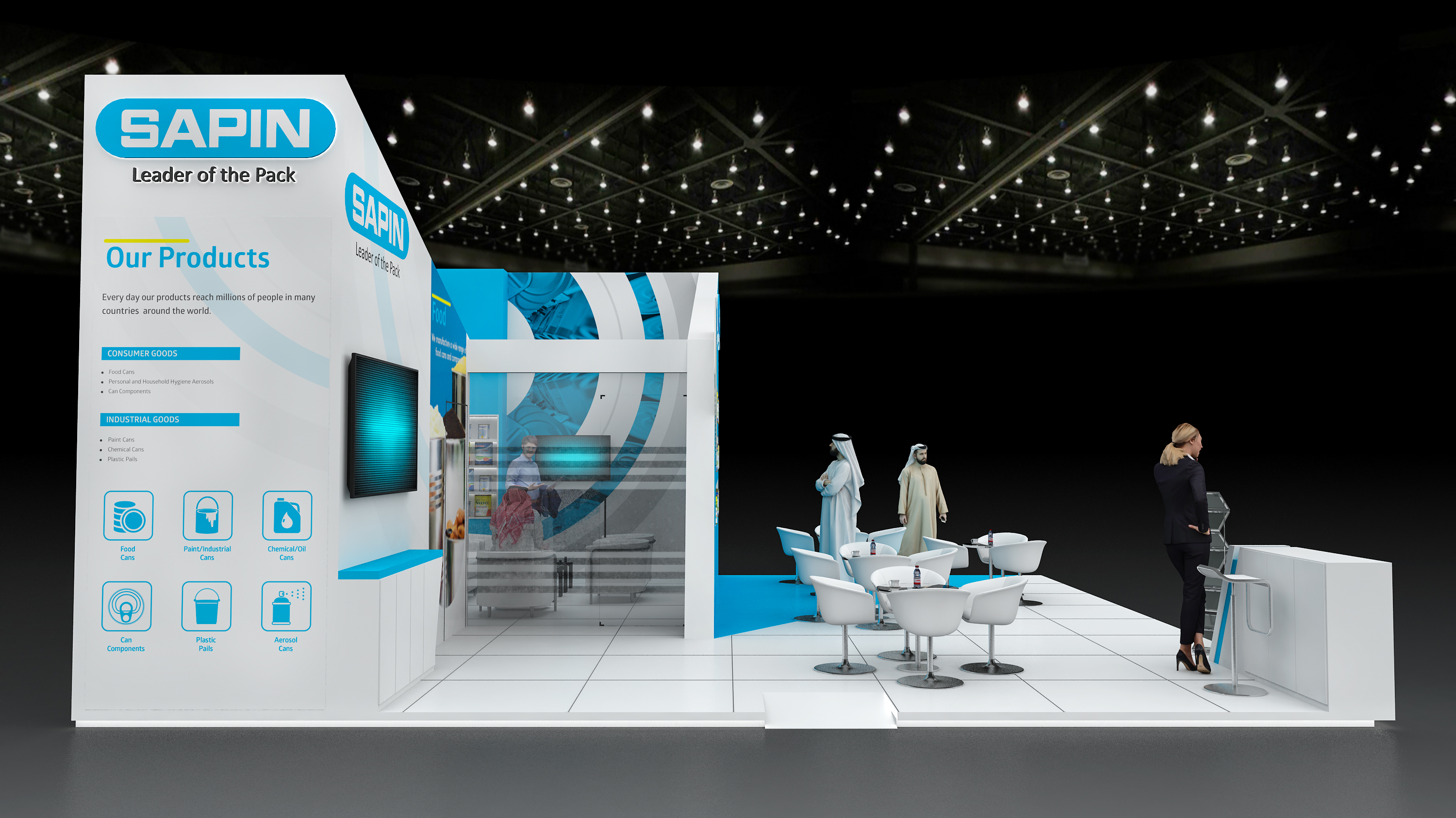 Design concept for exhibition stand - SAPIN-2