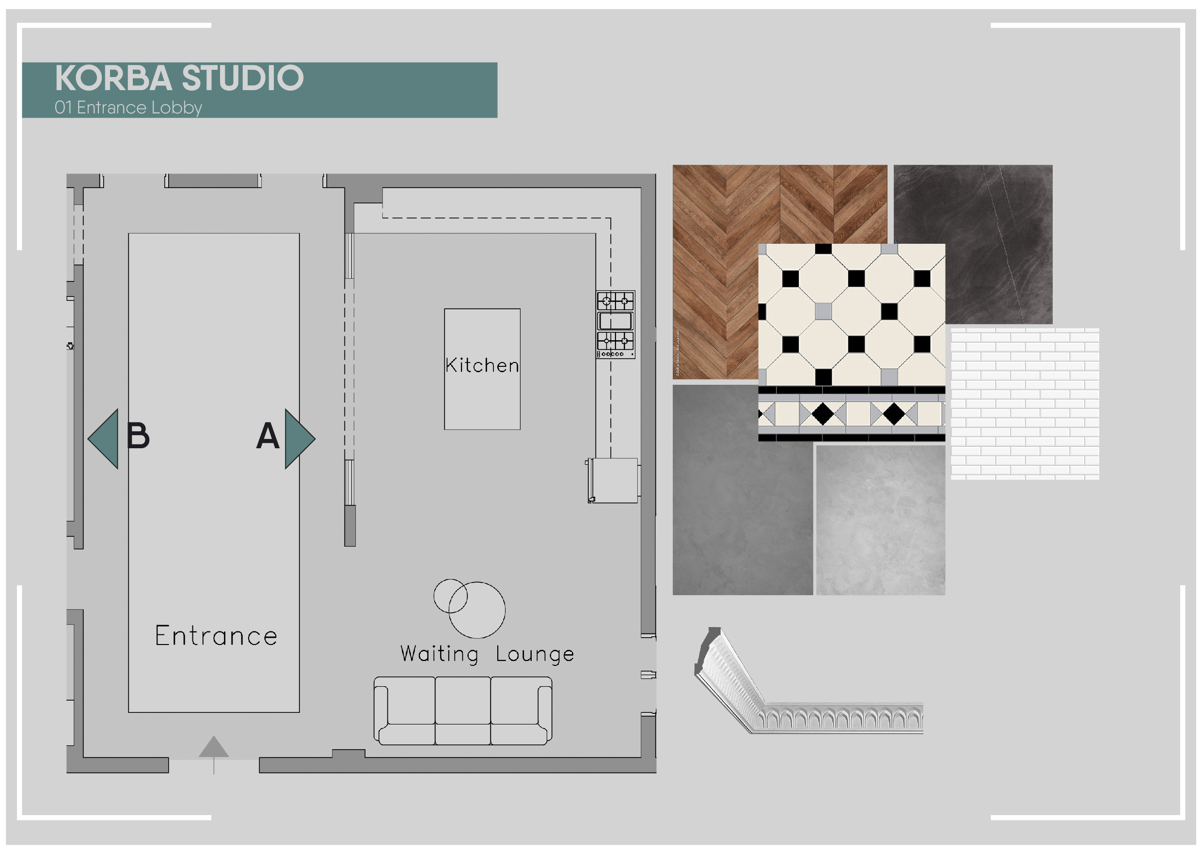 Photography Studio 2D Interior Design & Mood Board-18