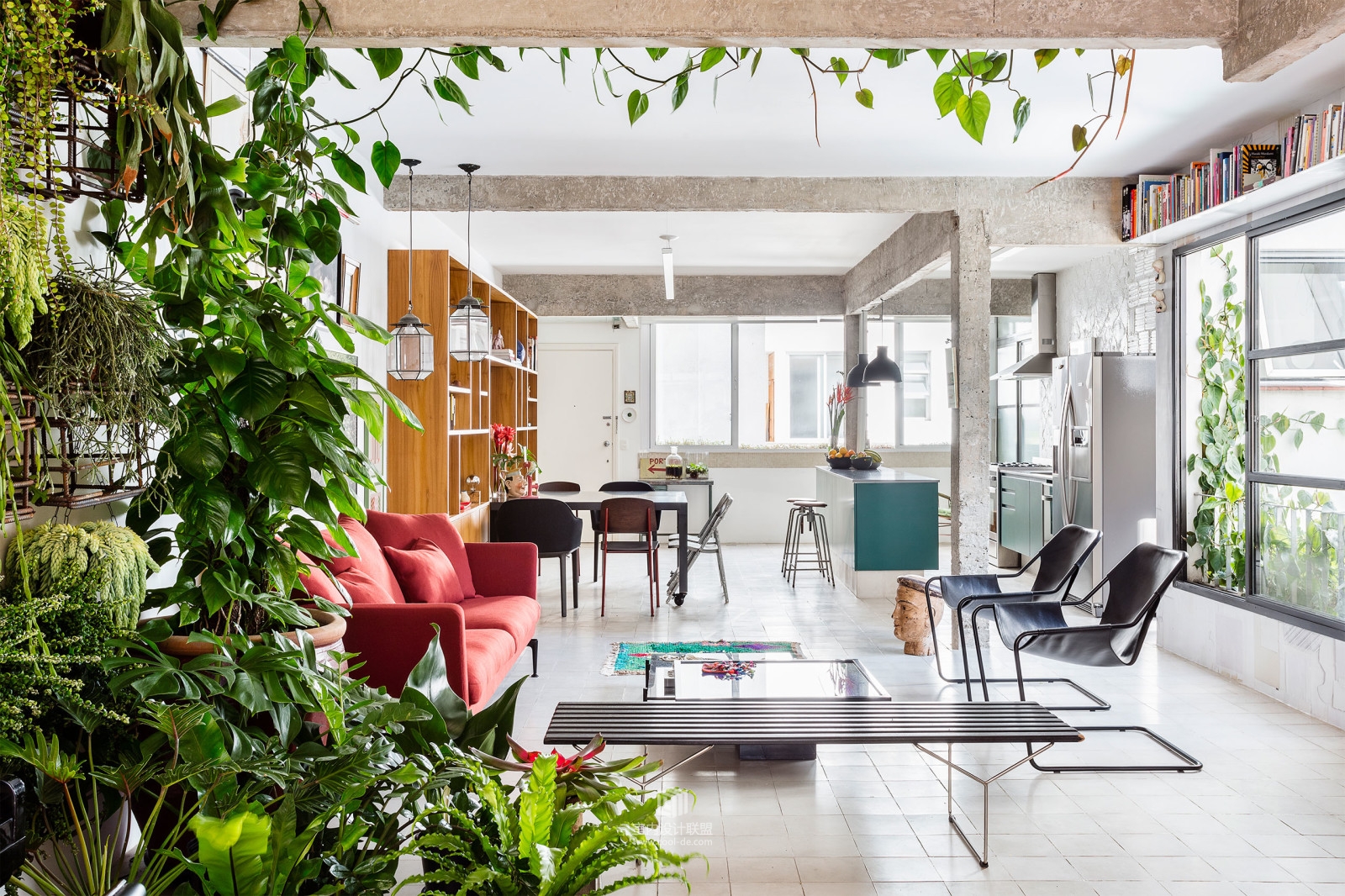 【自然主义 生生不息】巴西圣保罗100平米自然公寓室内设计-4