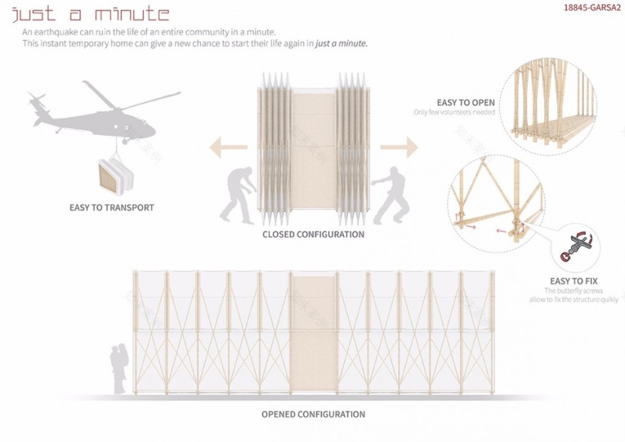 “Just a Minute”临时救济住房概念设计丨尼泊尔-14