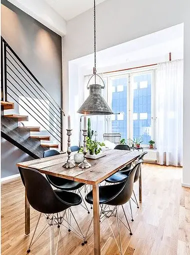 开放式蓝调 loft，现代时尚玻璃阁楼设计-5