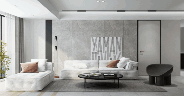 春秋空间设计 | 扬子华都 | 黑白色调与木元素的简约美学-0