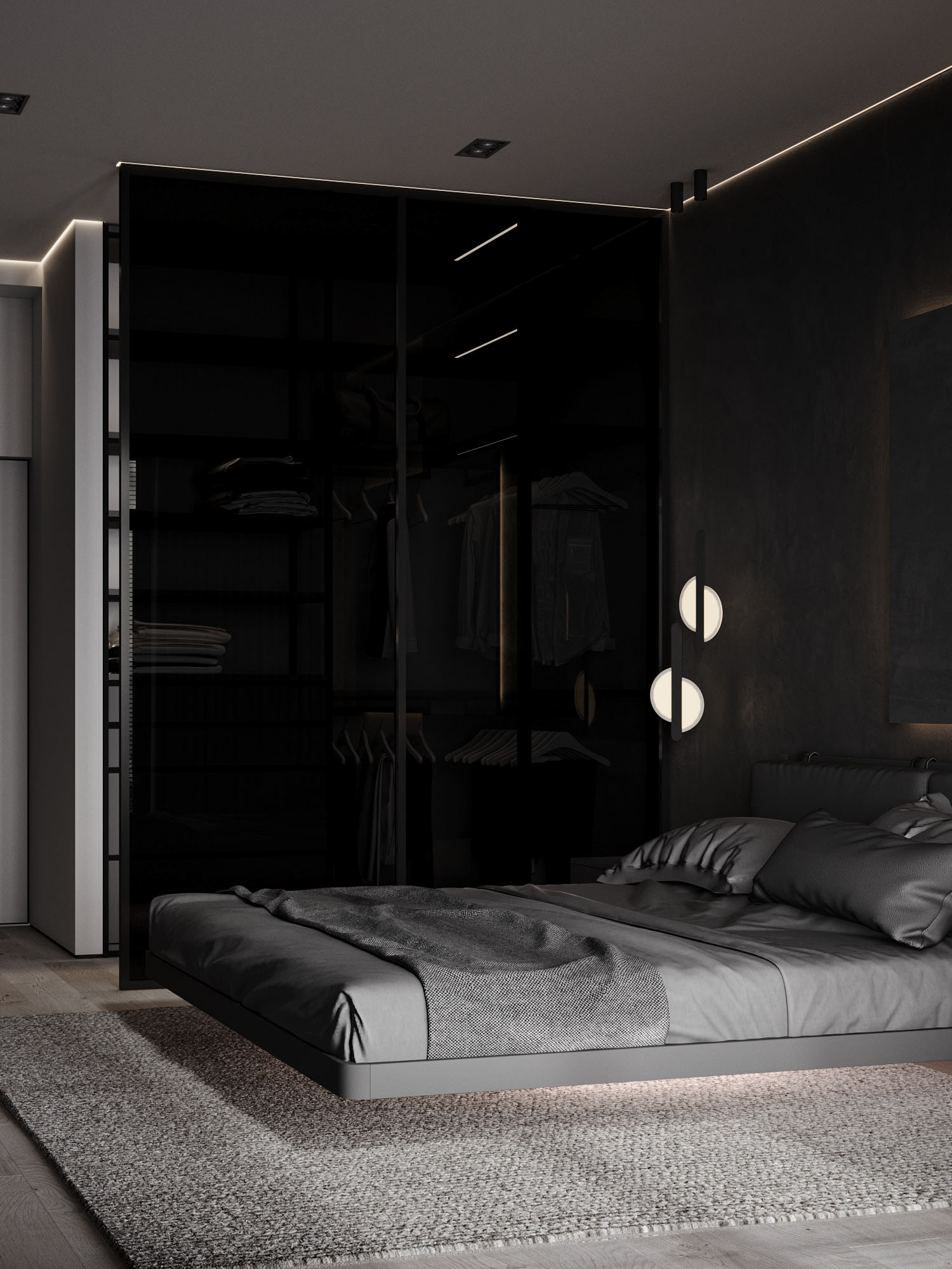 深色系公寓设计 既稳重又有设计感-14