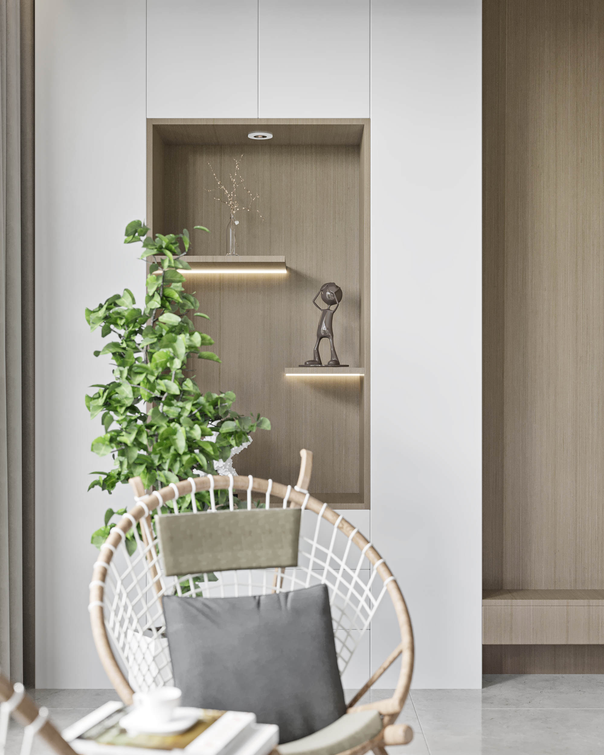 现代北欧风“陈陈家”设计 | 舒适宜居的艺术空间-15