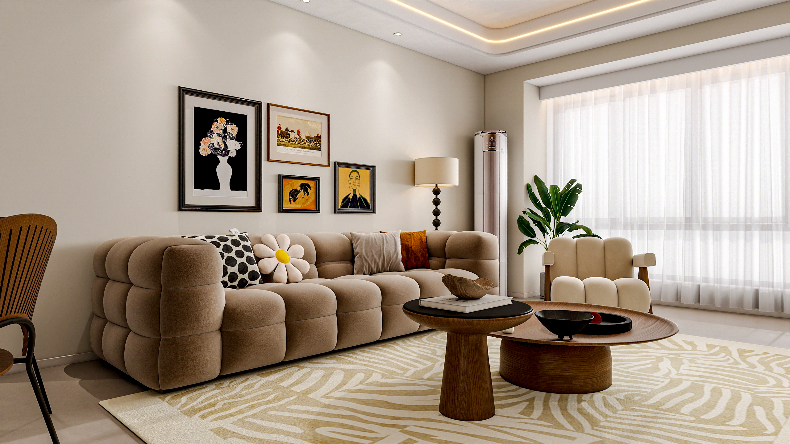 四川成都沙河壹号（85平方中古奶油三居室）-4