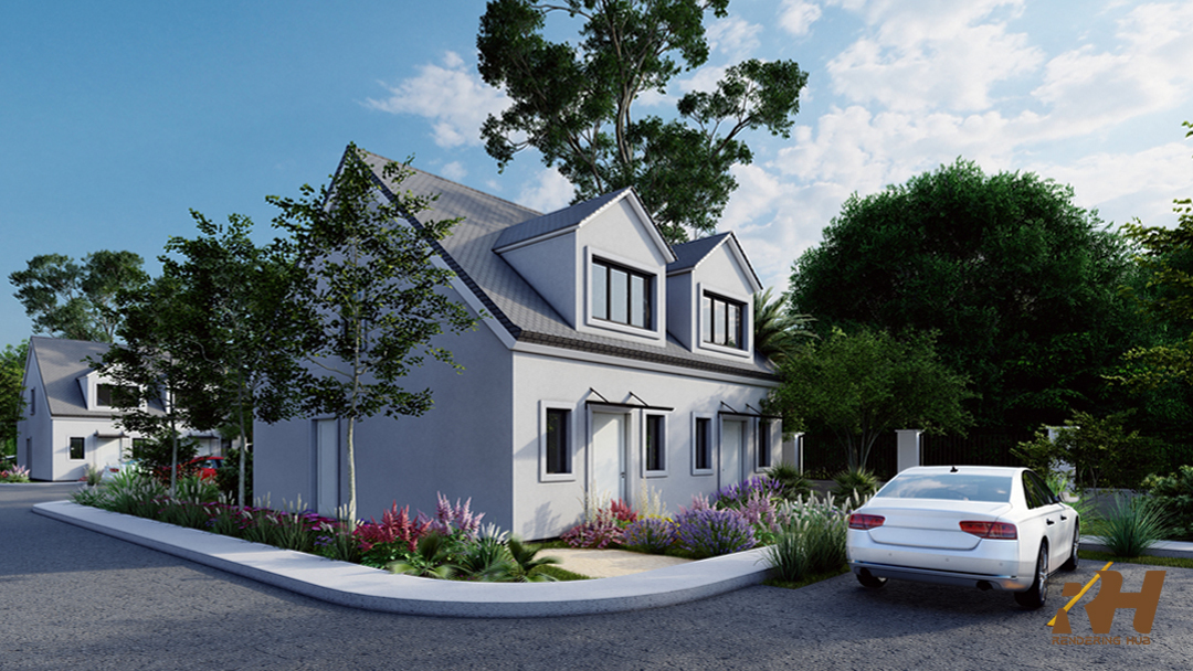 Hotel Exterior Design & 3D Rendering-10