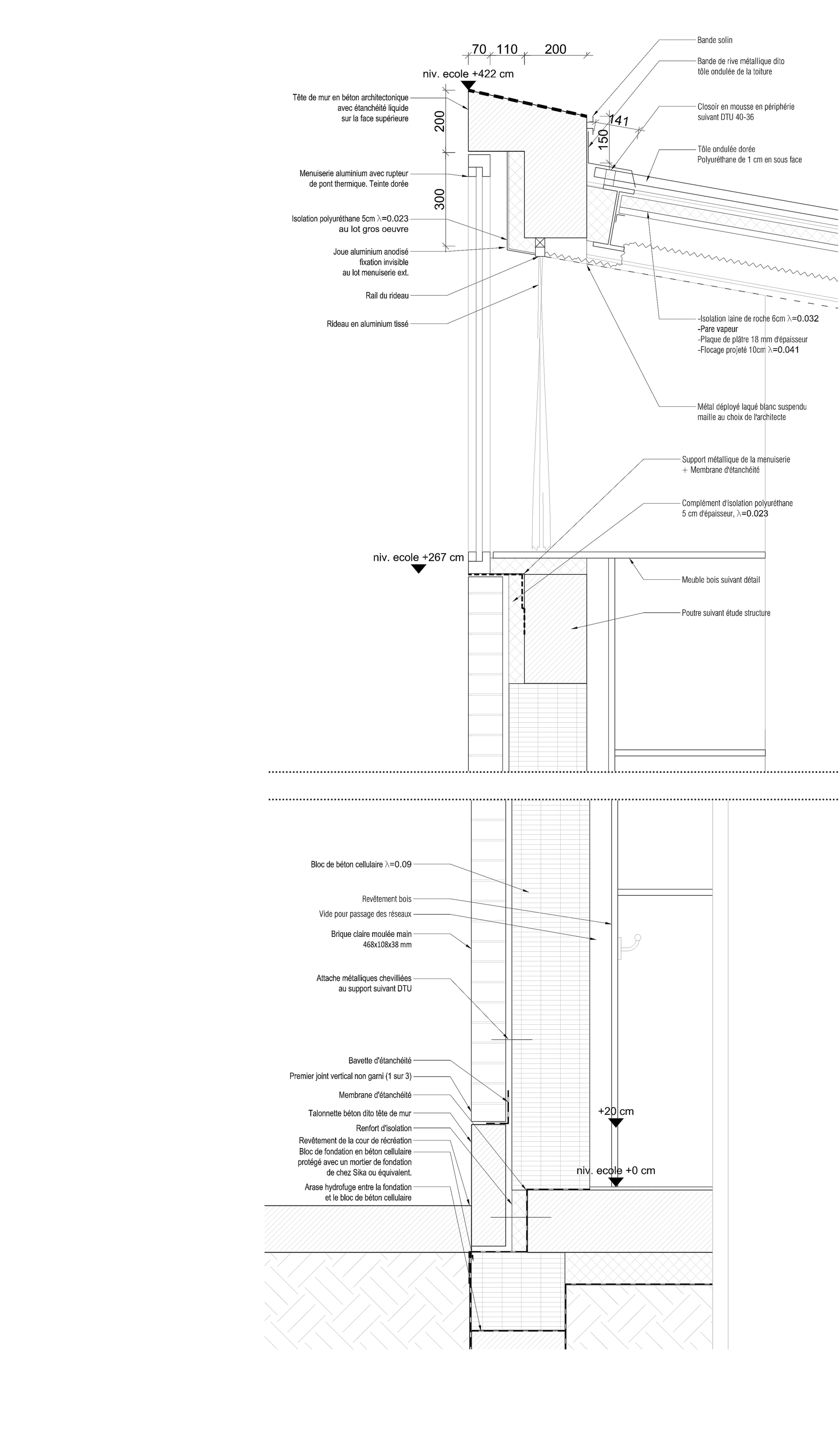 绿意盎然的教育建筑 | La Fontaine 学校扩建-14