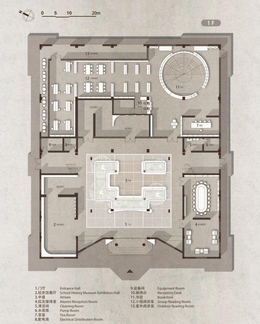 思序作品|百年“水晶宫”,温润旧时光——云南省玉溪第一中学图书馆更新改造项目-133