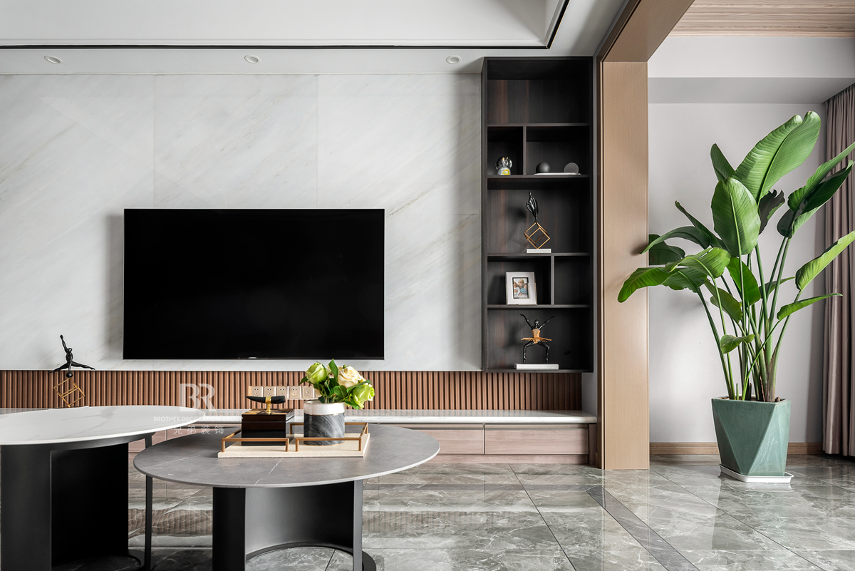 紫御江山 94 平现代轻奢风格装修设计案例丨重庆兄弟装饰公司水母家整装-14