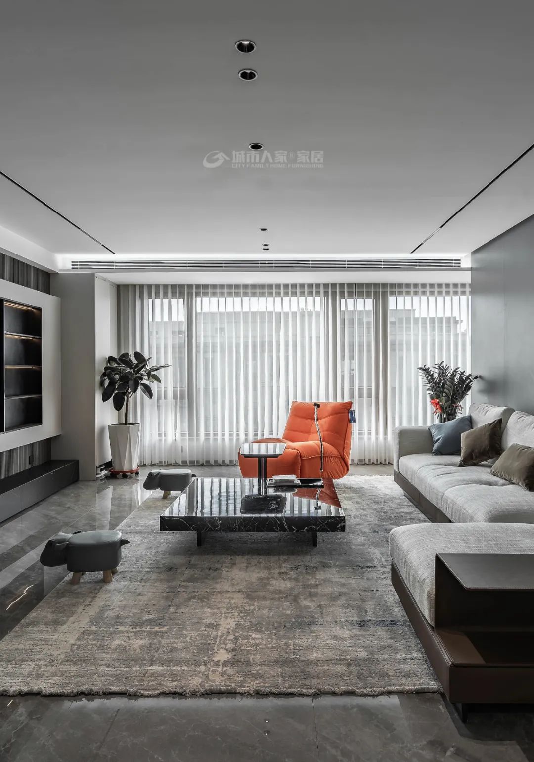 公园华府·现代简约大平层设计丨中国银川丨宁夏城市人家-10