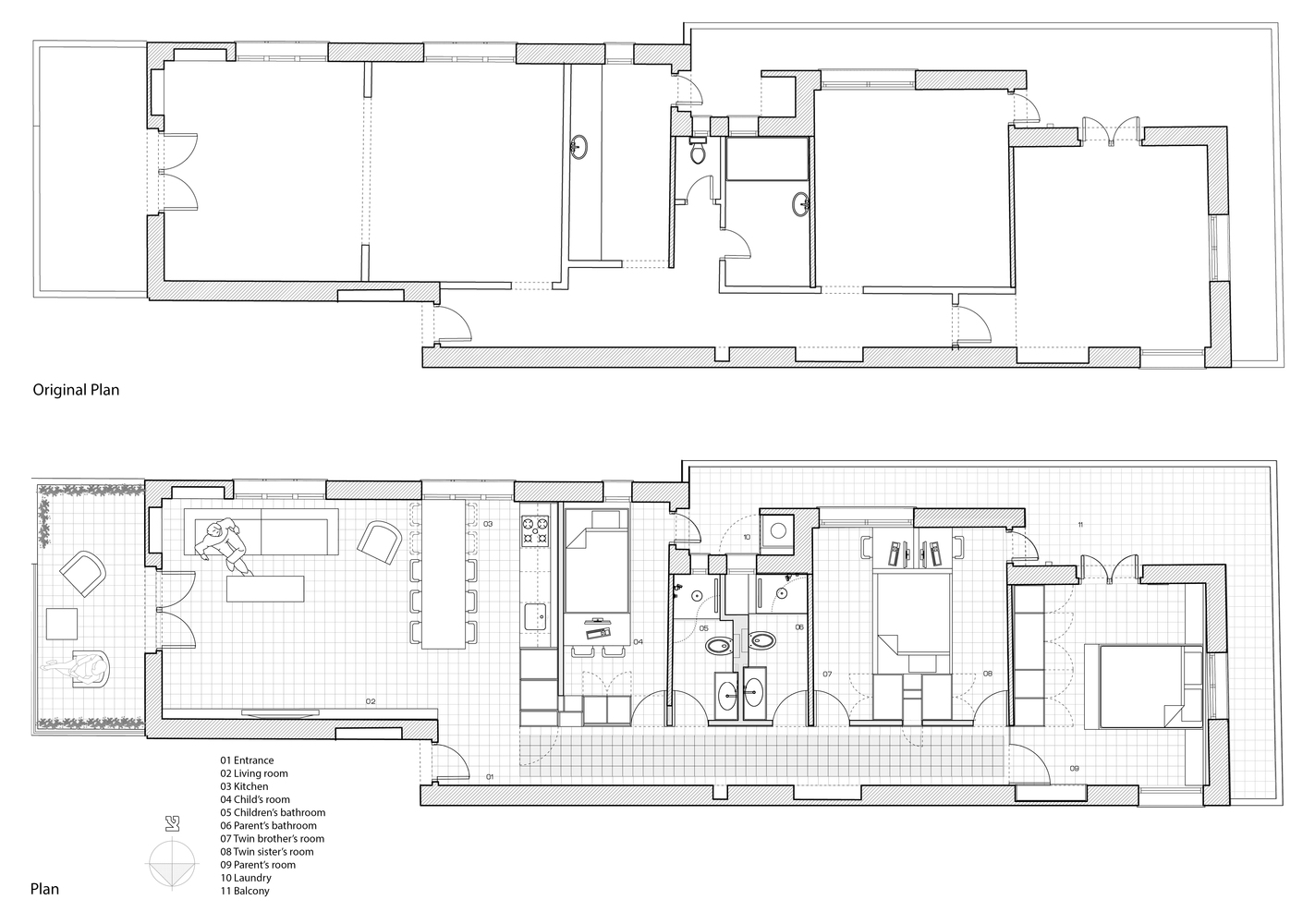 特拉维夫 93 平米狭长公寓,简约实用空间利用-48