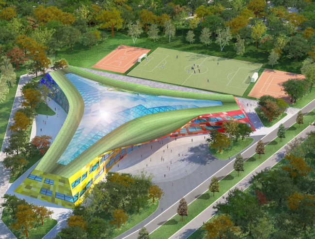 白俄罗斯明斯克私立学校丨“Speech Tchoban,Kuznetsov”建筑工作室-0