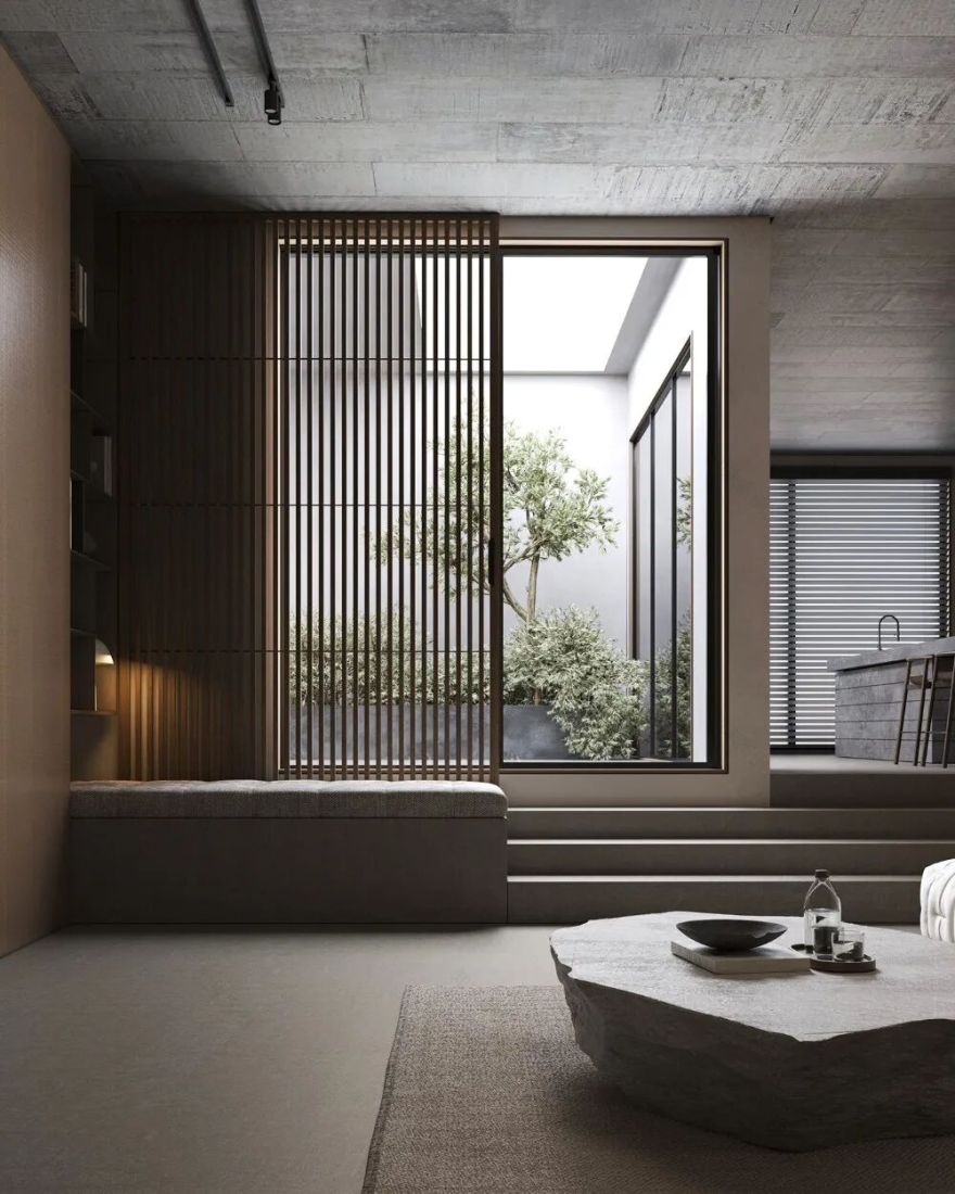 看不腻的禅意风,客厅就是“观景点”治愈系美学直接拉满!-3