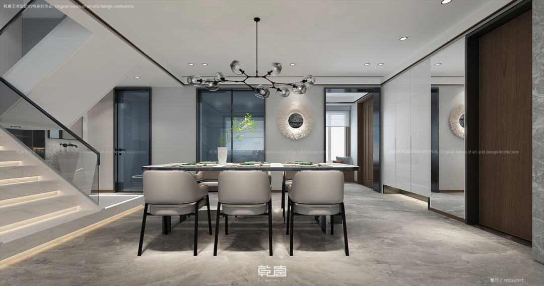 沈阳龙湖天宸原著现代新中式别墅设计丨中国沈阳丨TDD+e乾唐设计-15