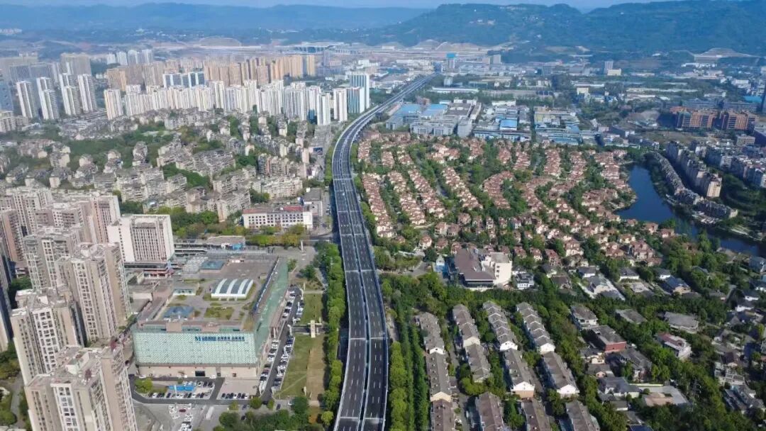 重庆东站重要枢纽配套——茶惠大道一标段同步投用！-4