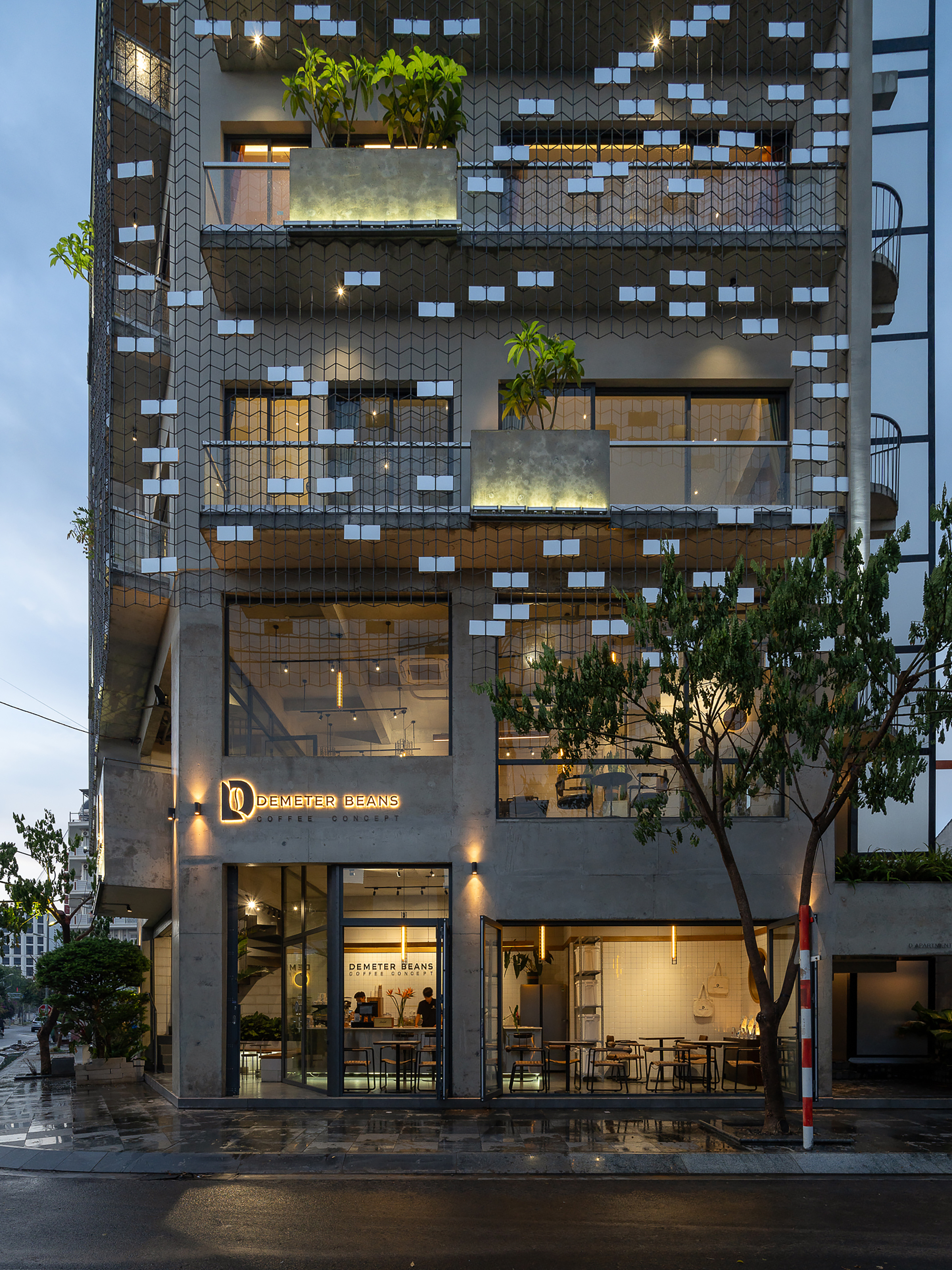 Demeter Beans II 咖啡店和 D 公寓丨越南丨KCONCEPT,KOHARCHITECTS-23