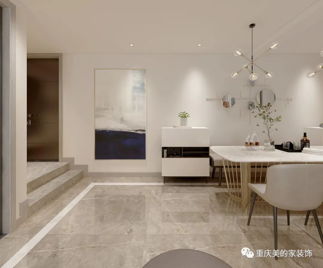 200㎡五口之家,现代简约轻奢生活-11