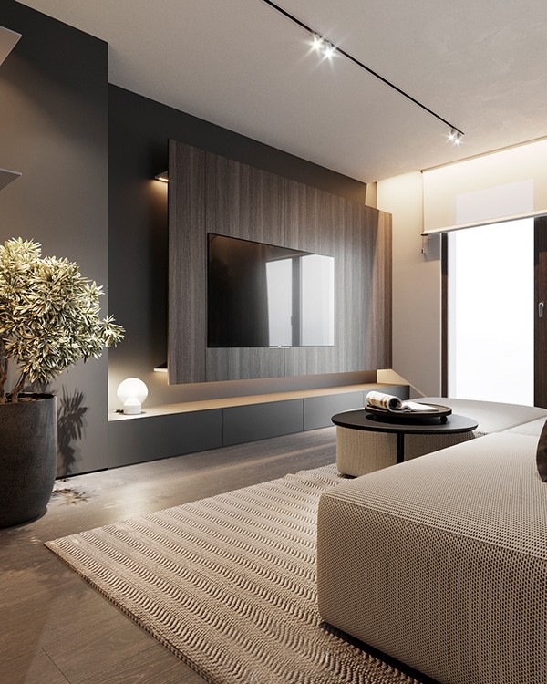 95㎡ 现代简约风公寓-5