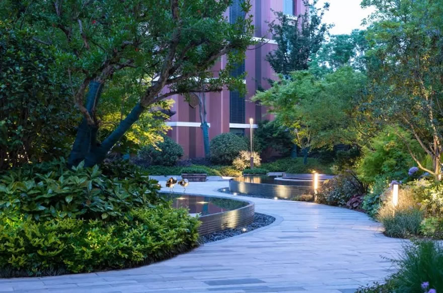 上海朗詩新西郊 | 绿意盎然的新亚洲风格景观设计-47