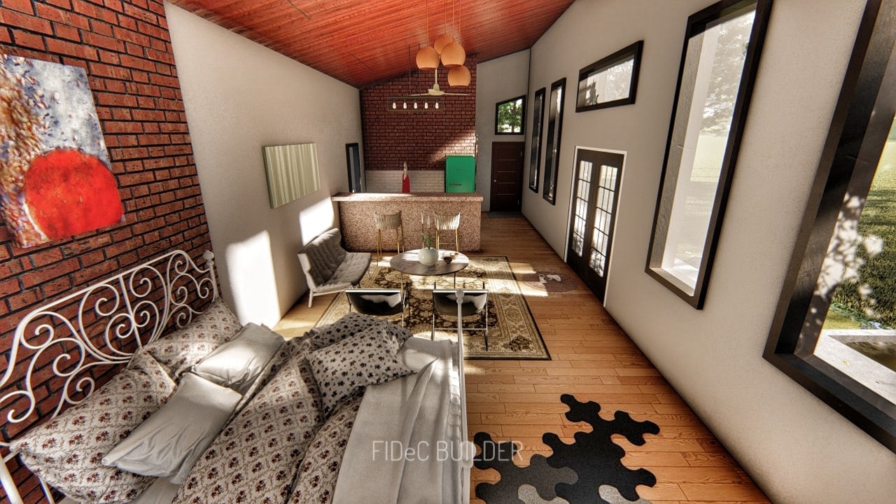 小型开放式概念度假屋设计丨FIDeC Builder-14