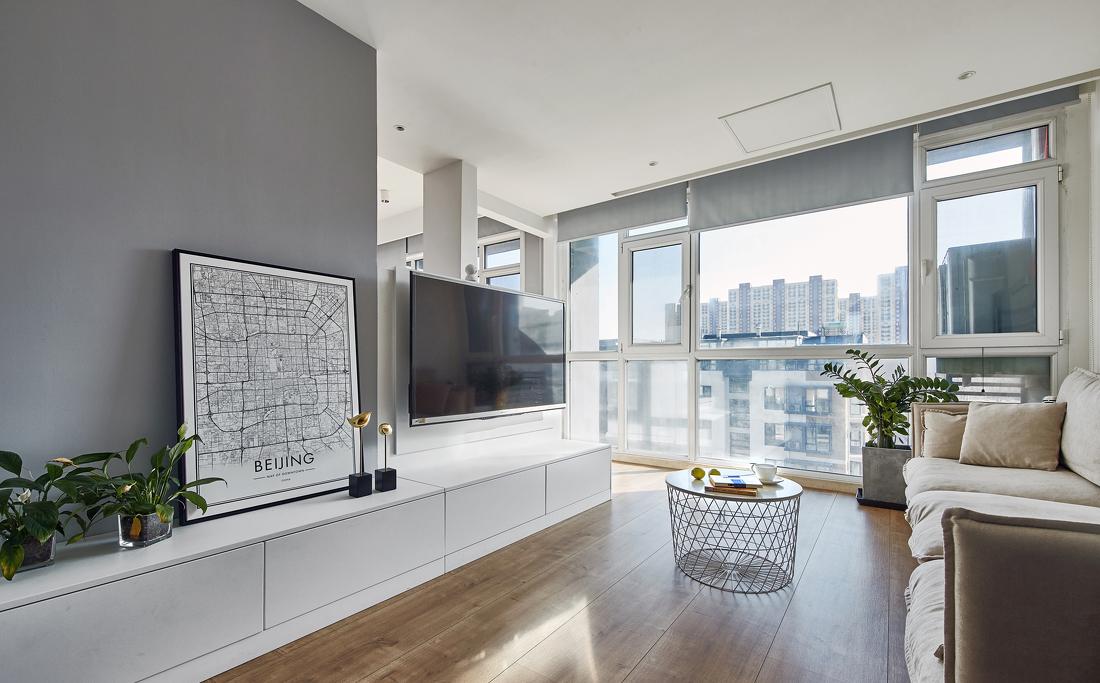 北漂航空家庭的简约宜居改造-2